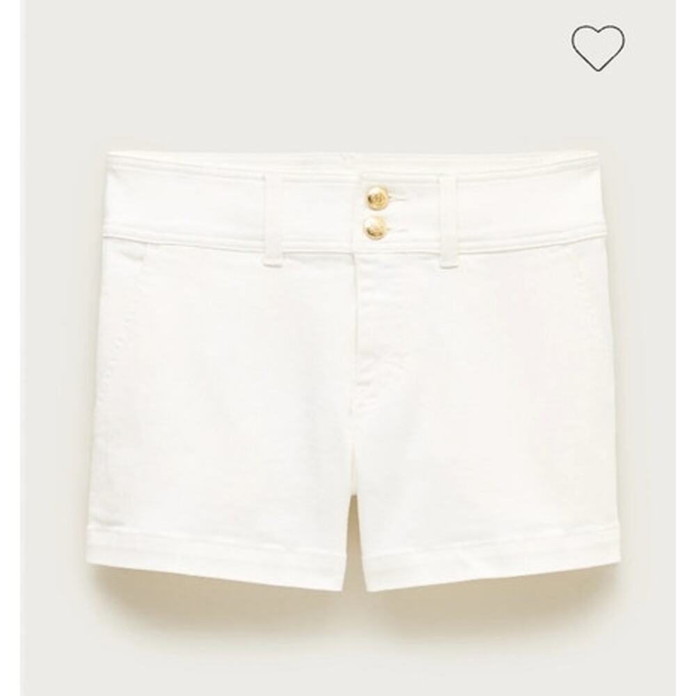 NWT J. Crew Stacked-Button Denim Short In White 30 - Picture 4 of 12